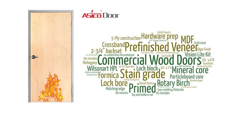 architectural wood door